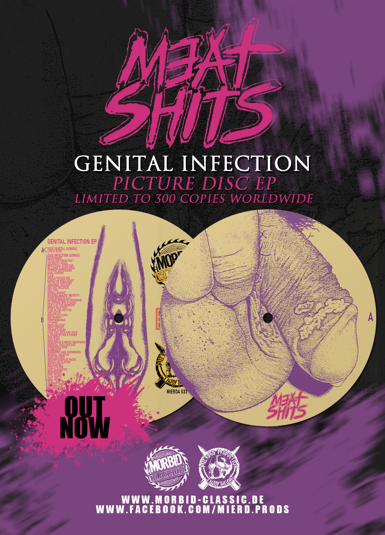 Meat Shits Genital Infection Picture Disc Vinyl EP