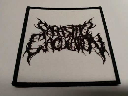 PARASITIC EJACULATION - black Logo Patch