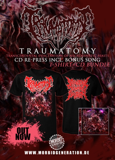 TRAUMATOMY - Transcendental Evisceration Of Necrogenetic. CD+TS (S-XL)