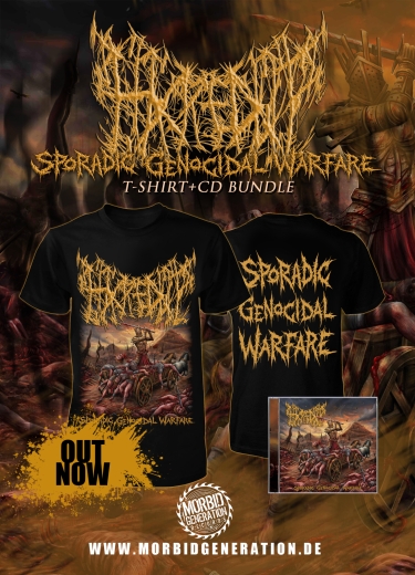 HACKED UP - Sporadic Genocidal Warfare CD+TS (Bundle)