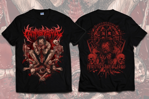 HUMAN BARBECUE - Primitive Cranial Feast T-Shirt