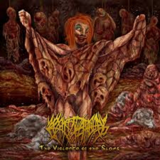 CREPITATION - The Violence Of The Slams LP (yellow)