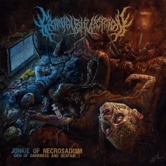 CRANIAL BIFURCATION – Junkie of Necrosadism (Den of Darkness and Despair​.​.​.​) CD