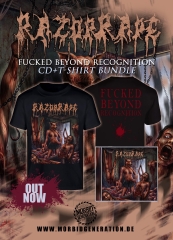 RAZOR RAPE - Fucked Beyond Recognition CD+TS (S-M-L)